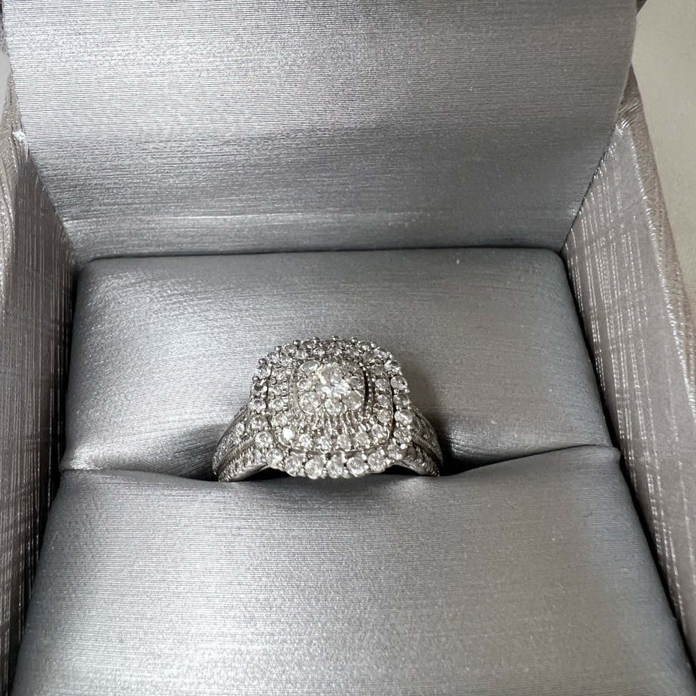 Zales White Gold Diamond Engagement Ring